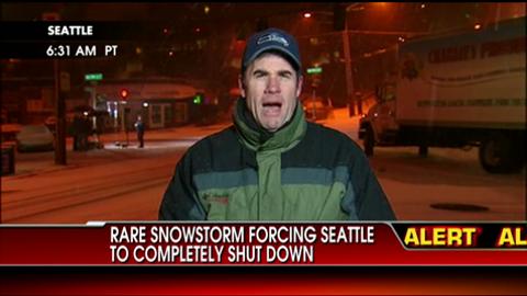 Residents Prepare as Rare Snowstorm Forces Seattle to Shut Down