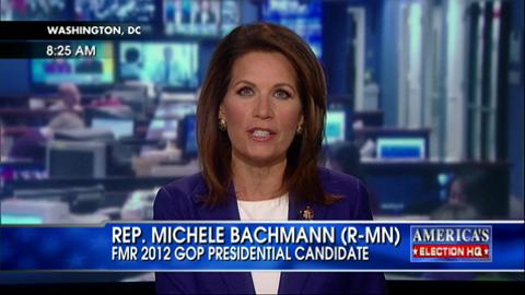 Michele Bachmann on Presidential Campaign: The Snot Gets Beaten Out of You Every Day, But We Need Someone Who's Suited for the Job