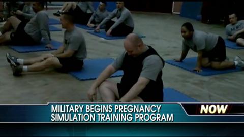 VIDEO: Male Soldiers Undergo Military Pregnancy Stimulation Training