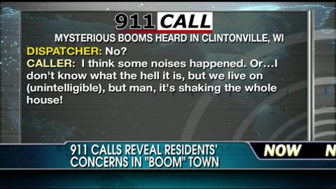 What are the Loud Noises or “booms” in Clintonville, Wisconsin?