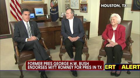 WATCH:  President George H.W. Bush Endorses Mitt Romney