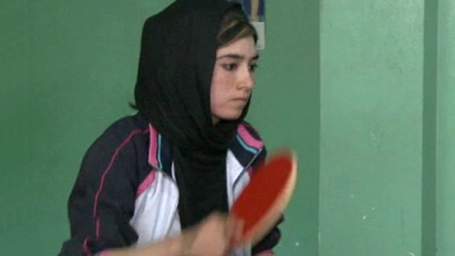 Female ping pong star emerges in Afghanistan