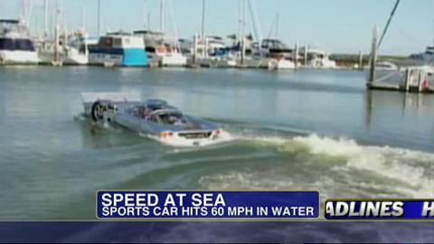 New Video: Car Boat Hybrid Goes 60mph ... on Water!