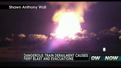 New Video: Train Derailment Causes Fiery Explosion in Columbus, Ohio