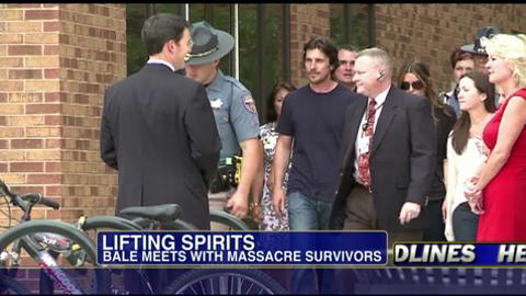‘Dark Knight Rises’ Star Christian Bale Visits Victims of Colorado Shooting