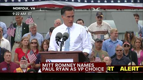 Mitt Romney Announces Paul Ryan as VP Pick, Part 1