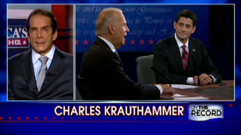 Krauthammer's Analysis: If You Heard the Debate on the Radio, Biden Won; If You Watched it on TV, He Lost