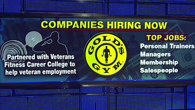 Gold's Gym hiring hundreds of trainers