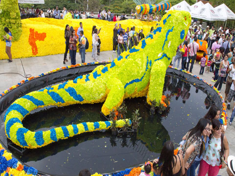 The Colombian city of Medellin celebrates the flowers festival