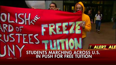Students protesting nationwide demanding free tuition