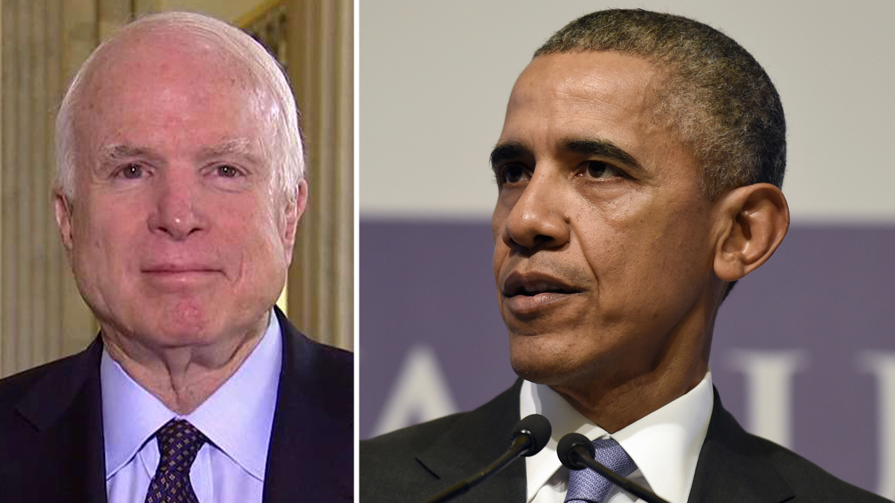 McCain calls Obama's ISIS rhetoric 'embarrassing'