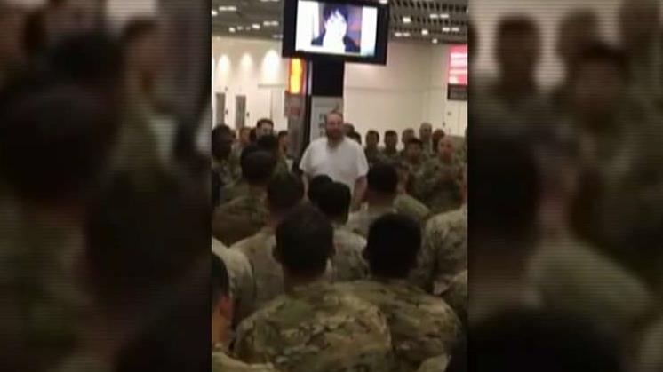 California businessman treats 400 soldiers to dinner
