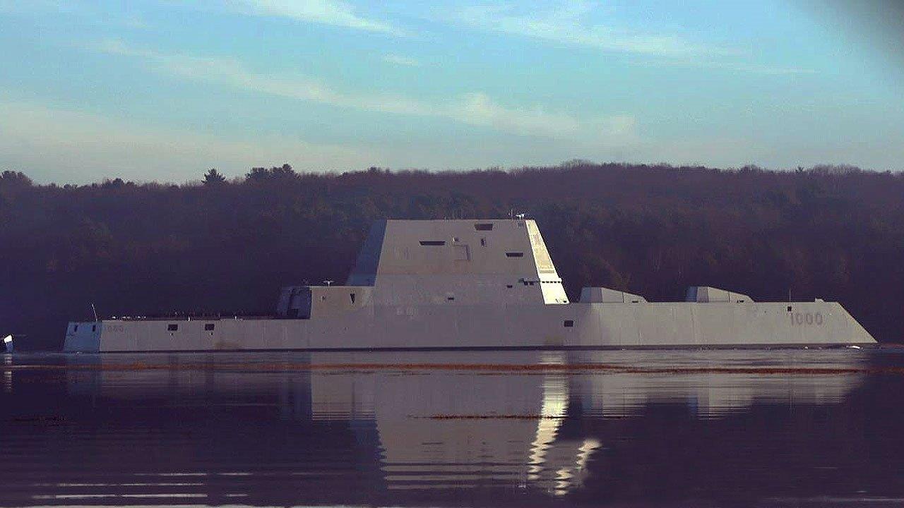 Navy's largest destroyer heads out to sea