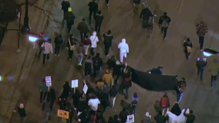 Demonstrators take to the streets in Chicago