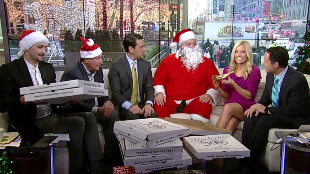 Big Daddy delivers pizza to 'Fox & Friends'