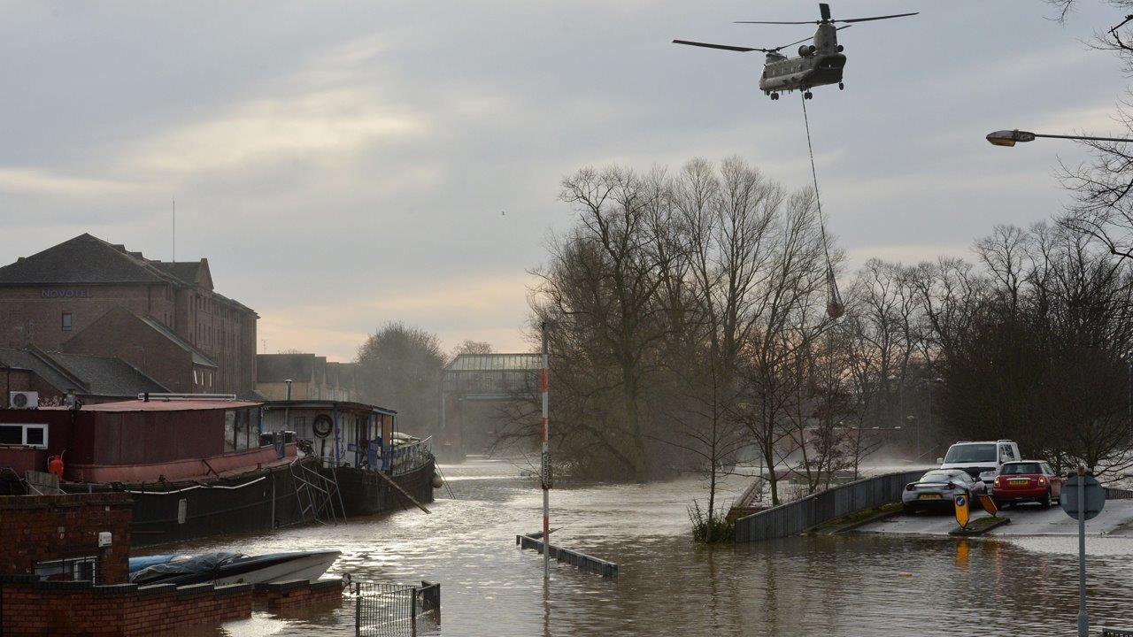 Heavy rains causing devastating floods in northern England