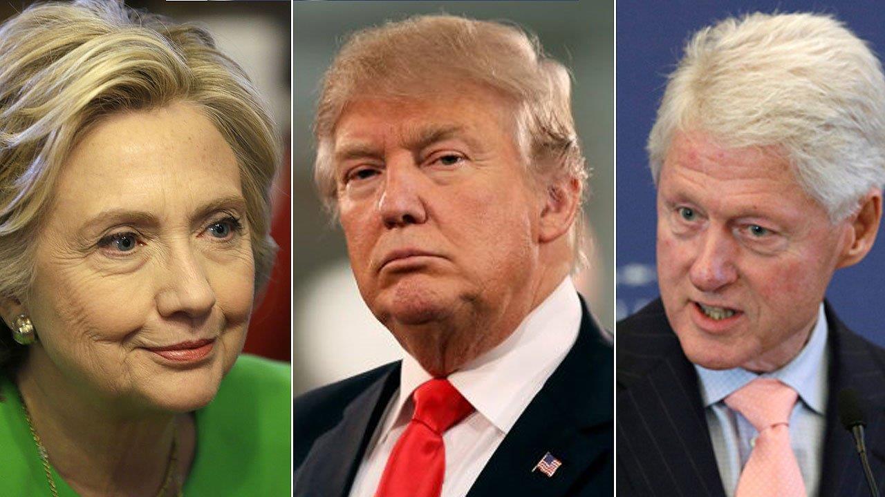 The battle between Donald trump and the Clintons escalates