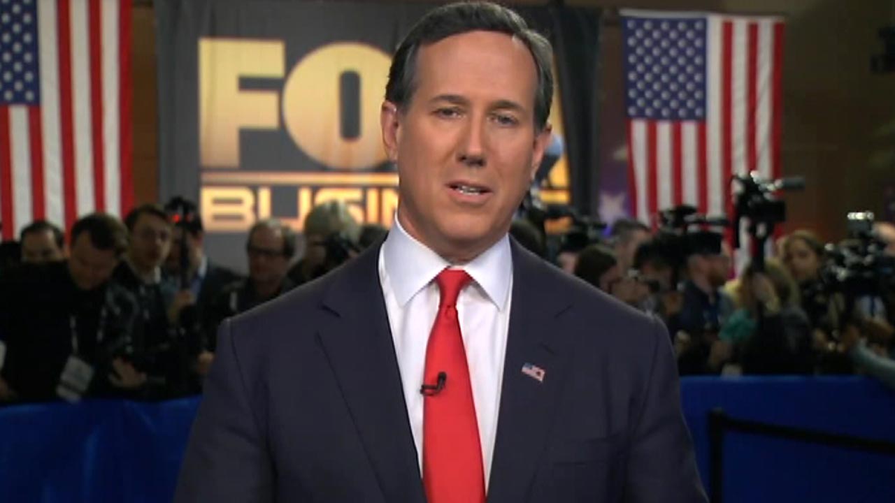 Santorum sizes up his debate performance
