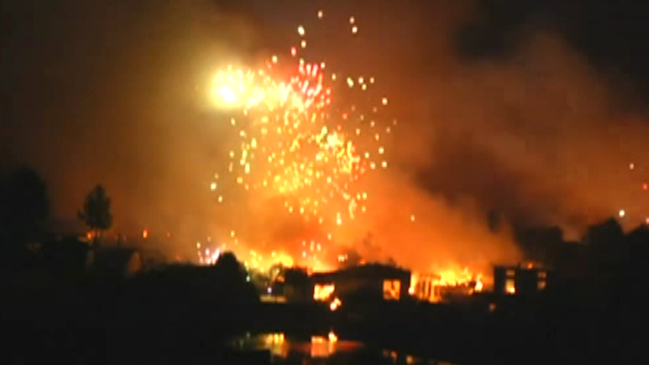 Explosion at fireworks factory leaves at least three dead
