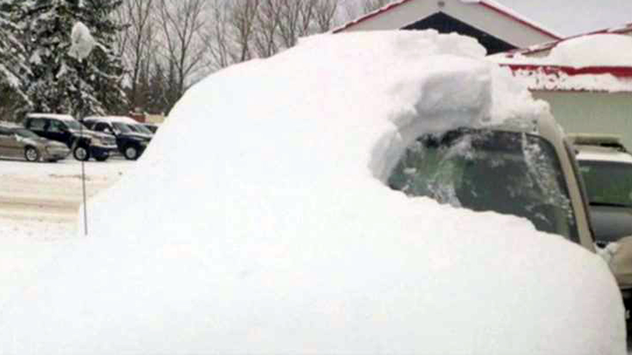 80-year-old cited for driving snow-covered car