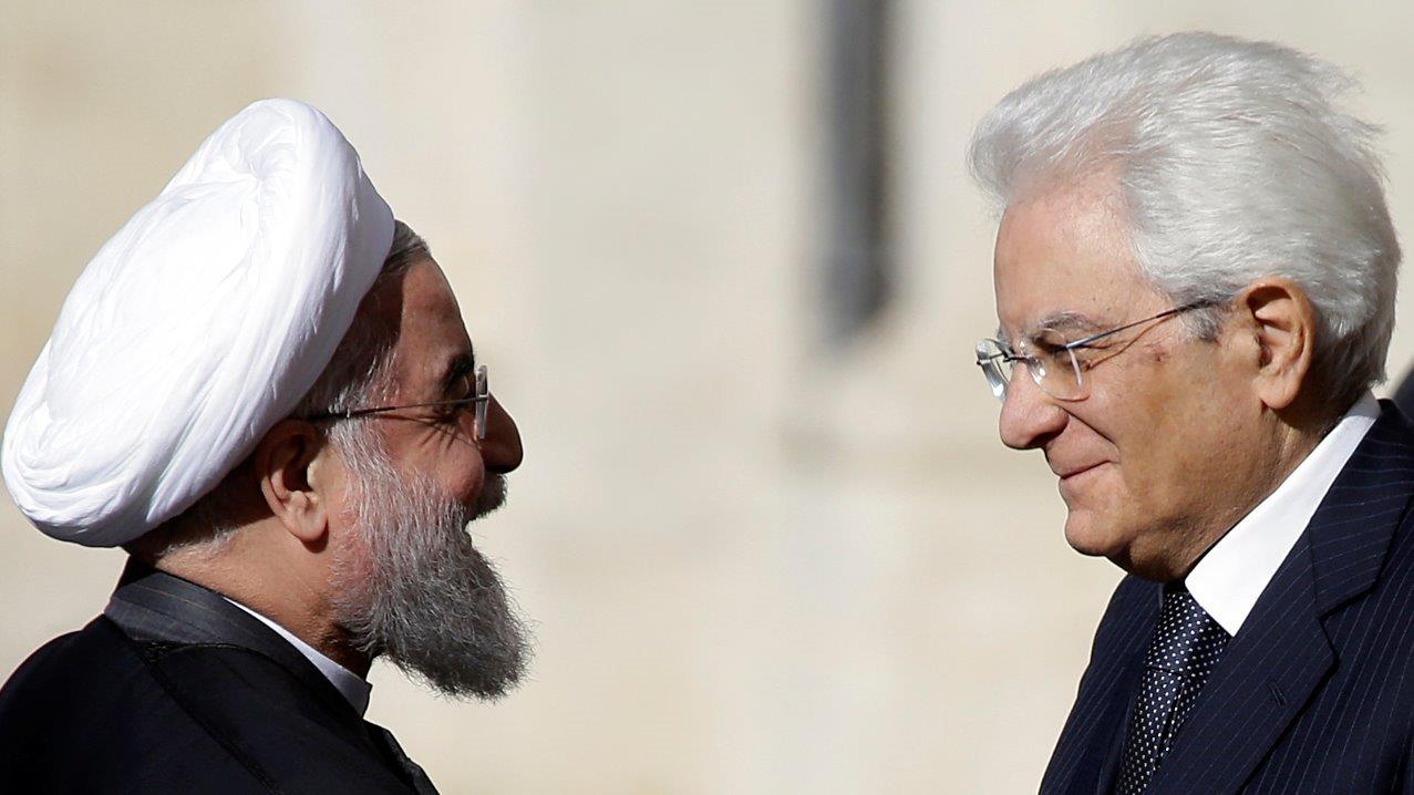 Iranian president visits Italy in first trip since sanctions