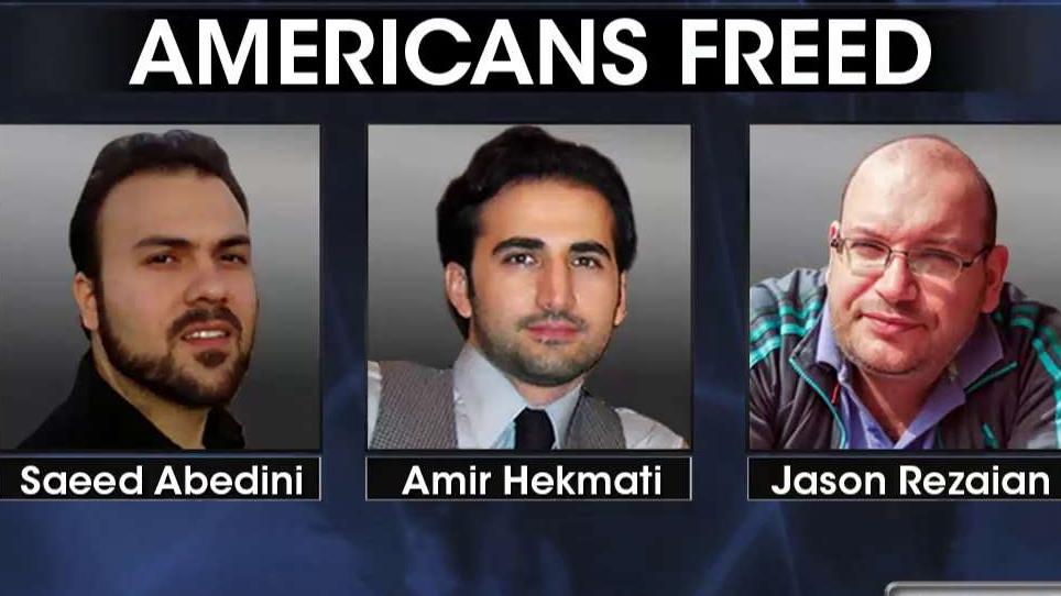 What happened to the prisoners freed from Iran?