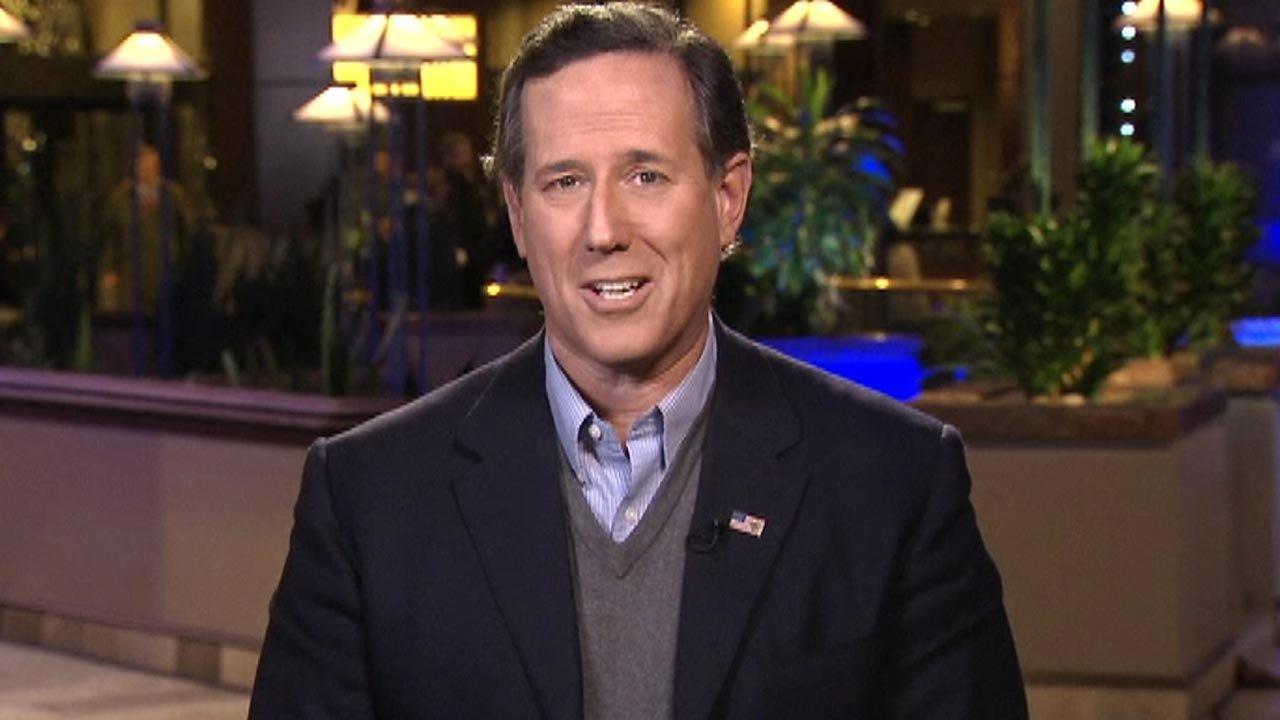 Santorum: Iowa wants a fighter, sets the race