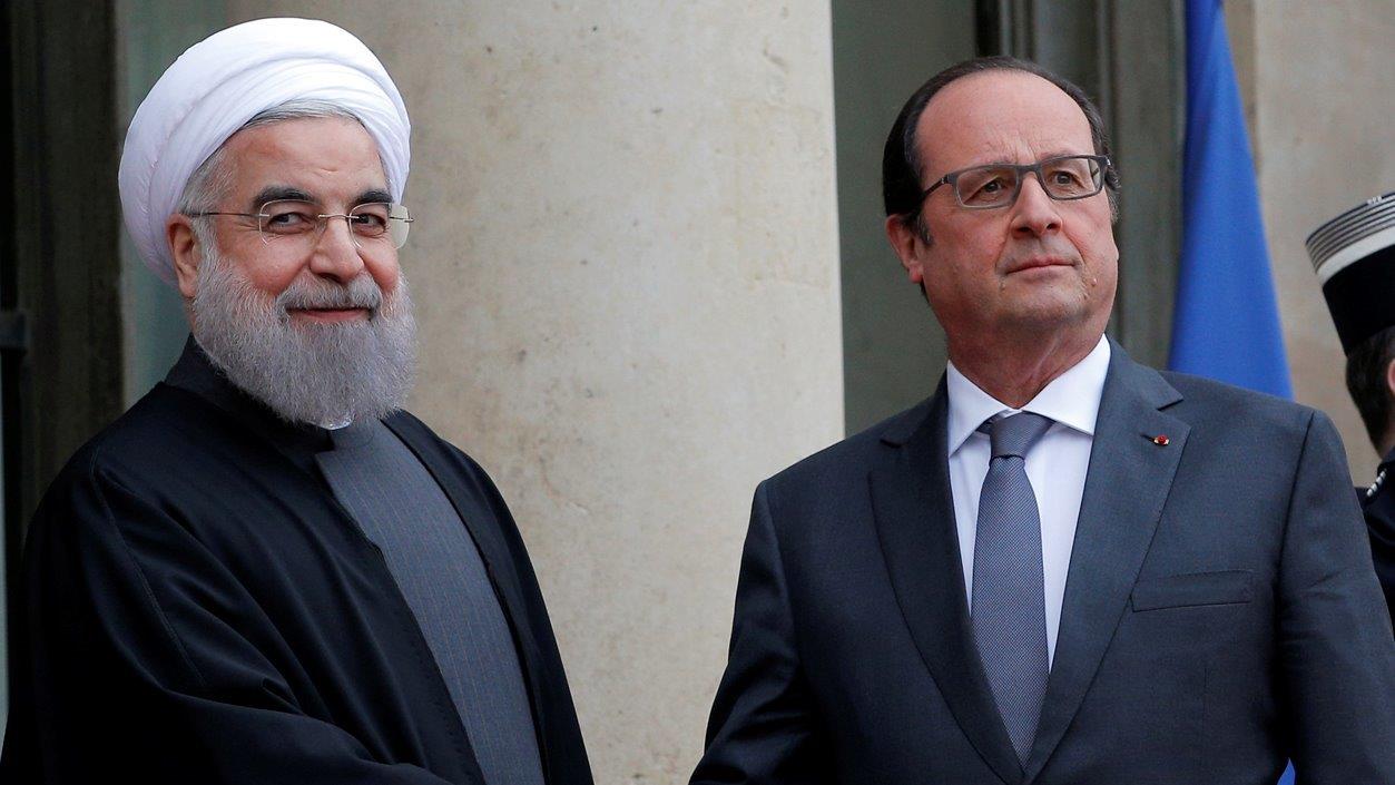 Iranian president visits France during historic trip