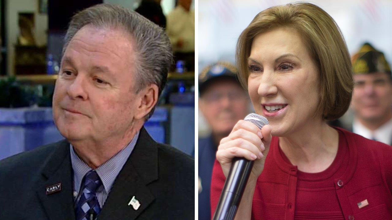 Carly Fiorina's husband calls low poll numbers 'baffling'