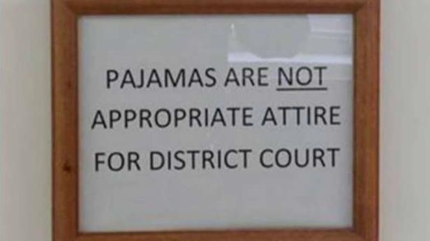 Pa. judge orders people to stop wearing pajamas to court