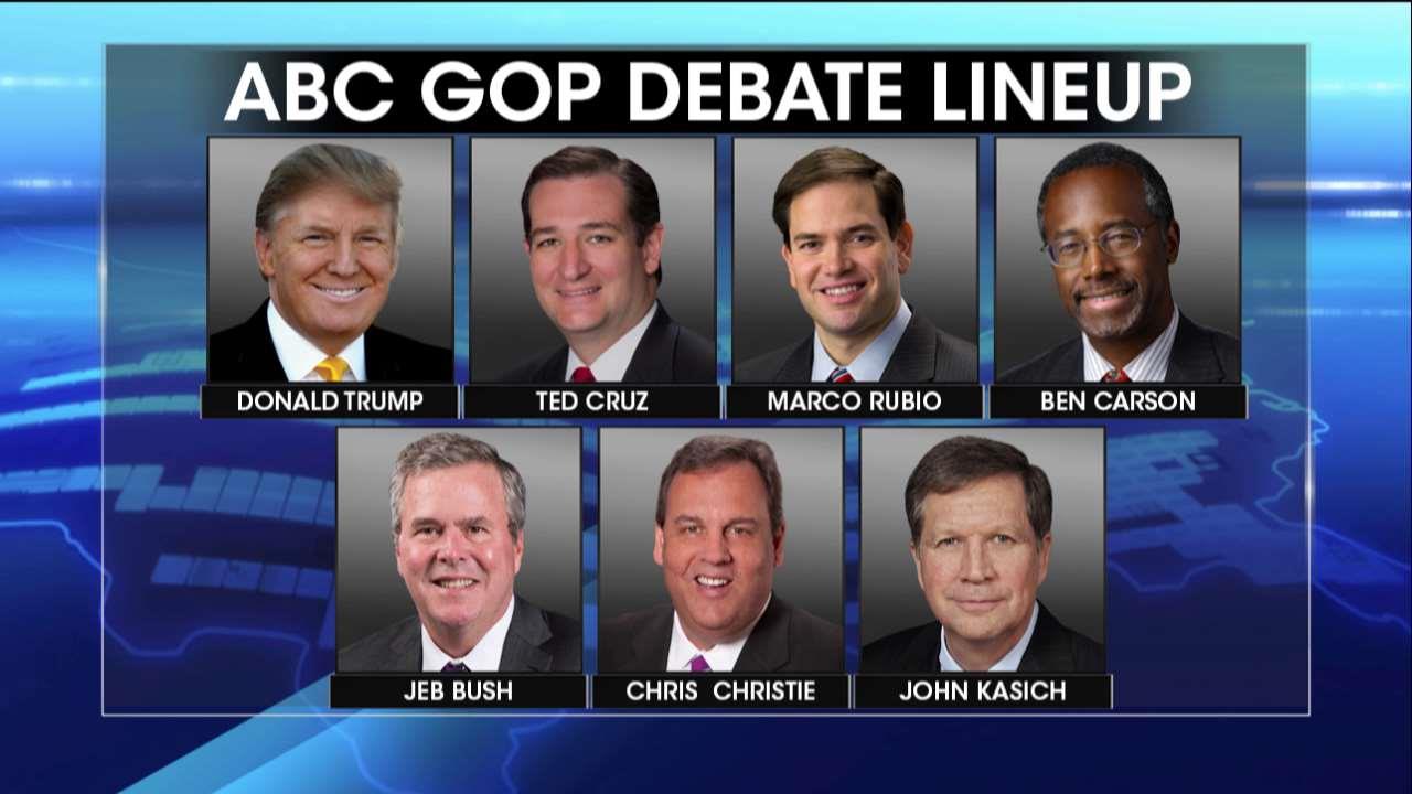 ABC GOP debate lineup announced, Carly Fiorina out