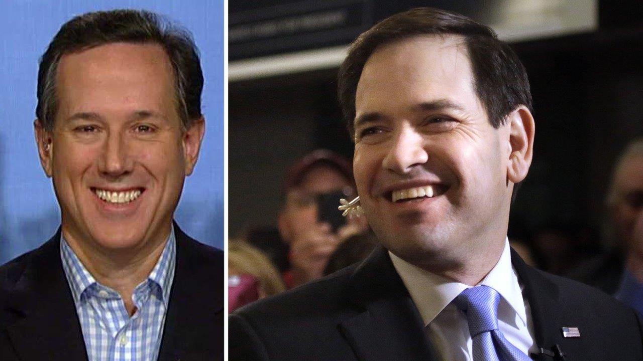 Santorum: Rubio has the 'right vision' for America