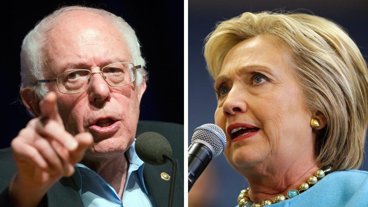 Hillary Clinton and Bernie Sanders tied in national polls