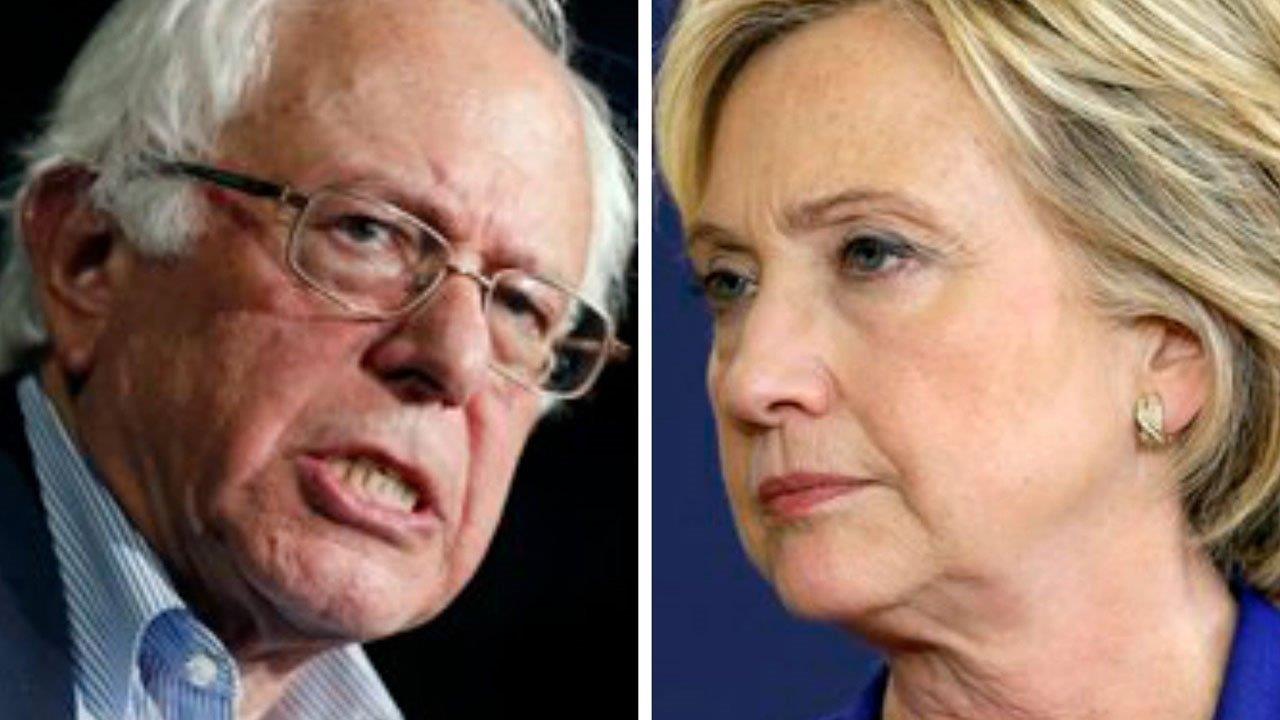 Hillary Clinton and Bernie Sanders courting voters