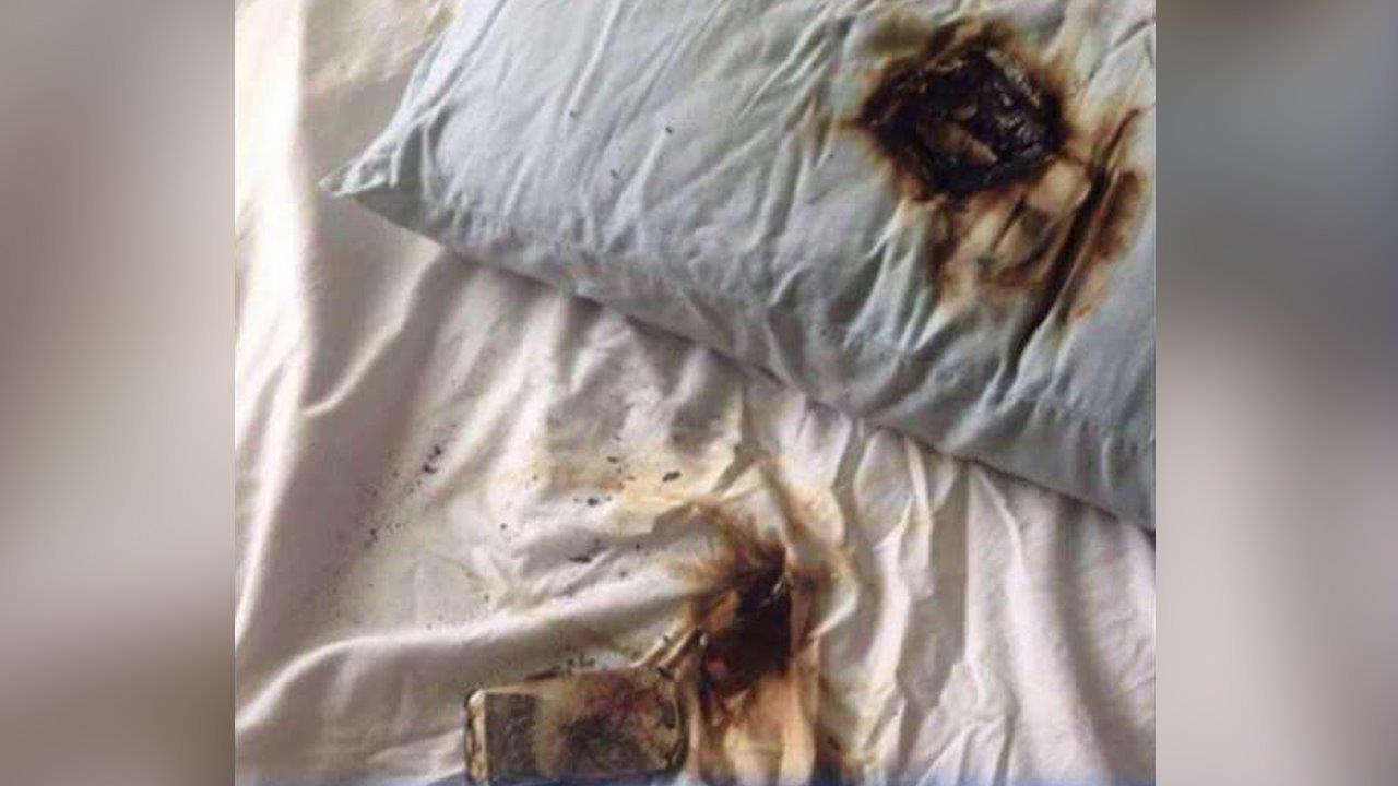 Cell phone catches fire under pillow in New York