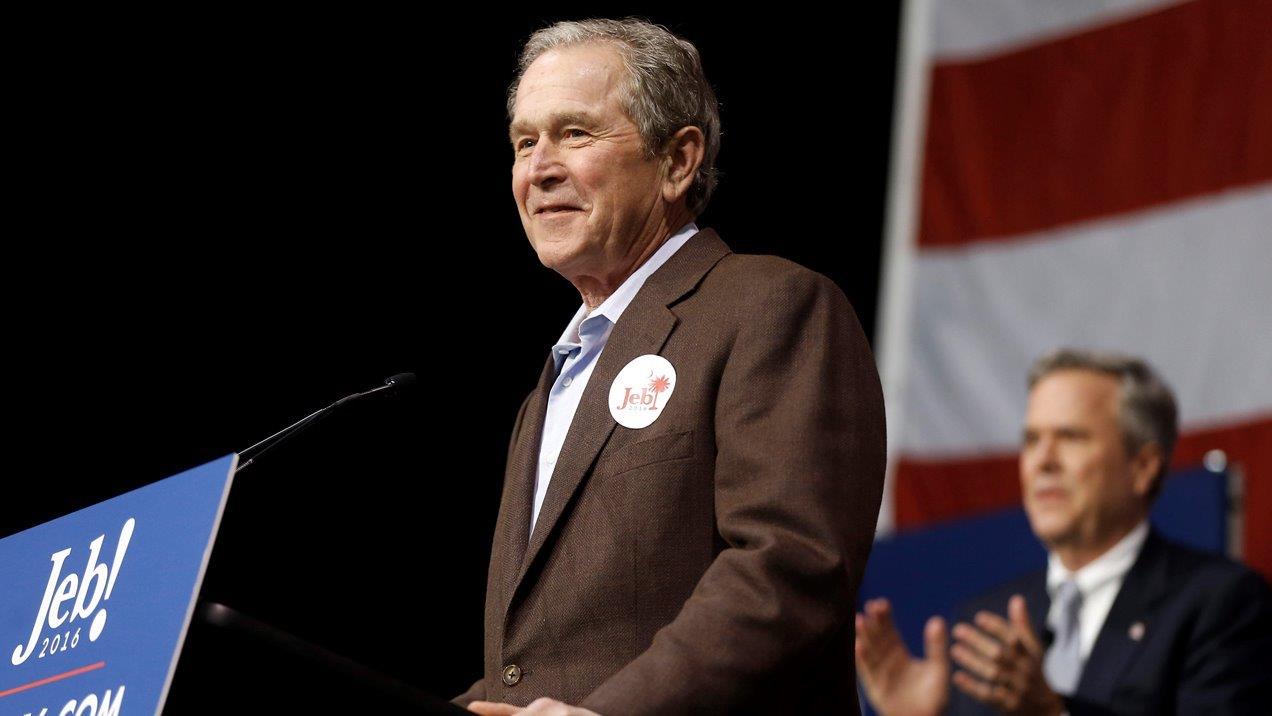 George W. Bush campaigns for Jeb, takes stab at The Donald