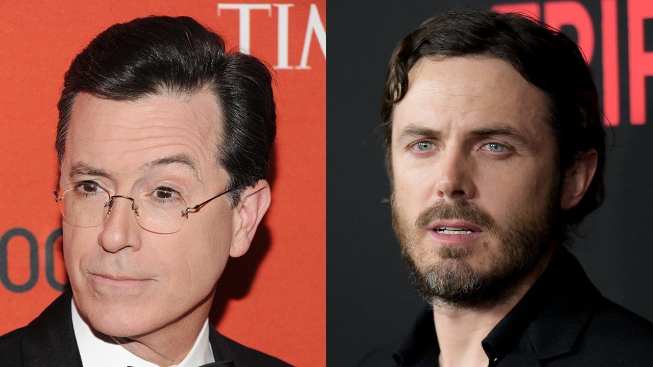 Why are Casey Affleck and Stephen Colbert fighting?