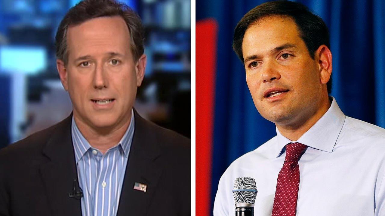 Santorum on plan to close Gitmo, why he's backing Rubio