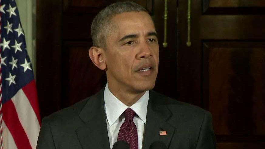 Obama speaks out about ISIS fight during State Dept. visit