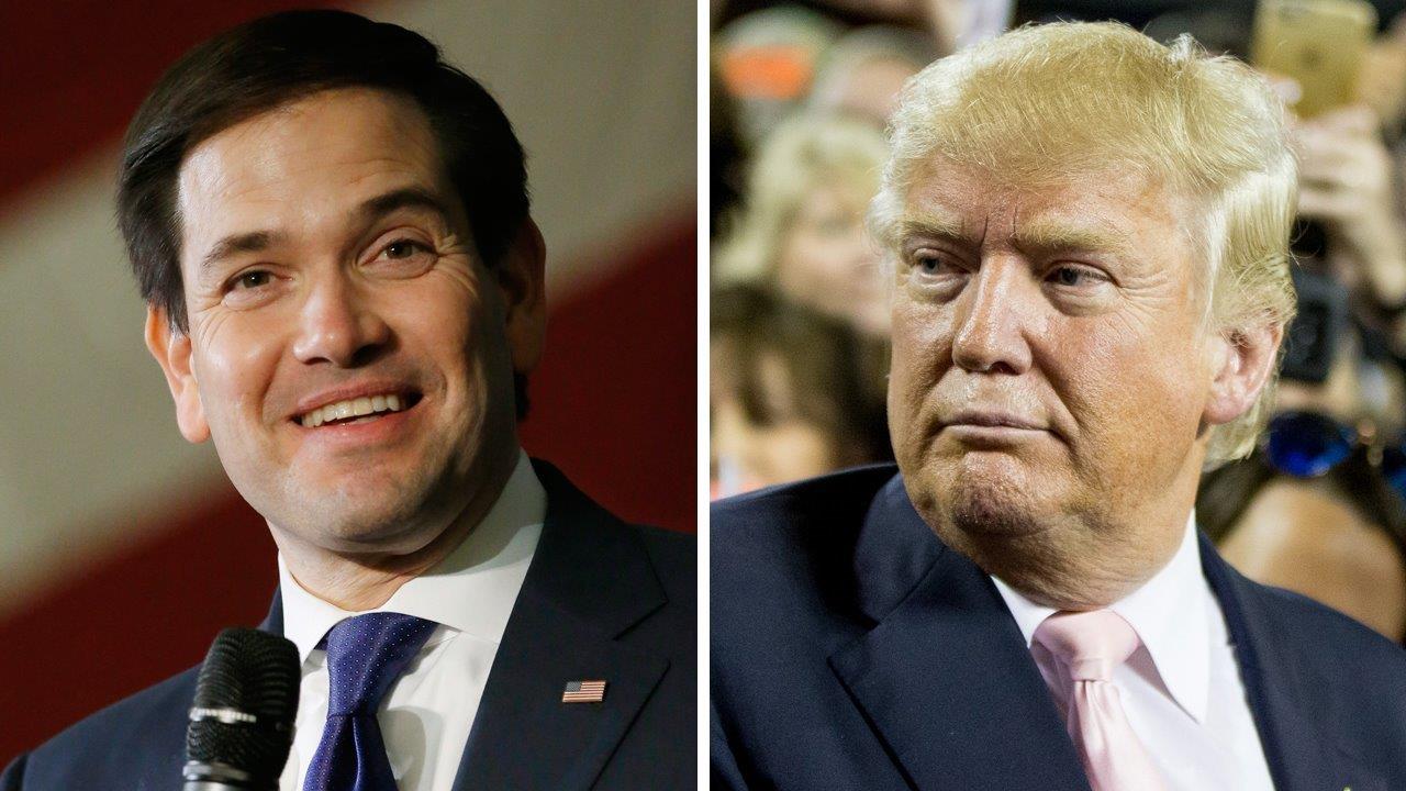 How do Rubio-Trump insults score with a comedian?