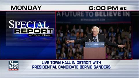 Bret Baier to host presidential town hall with Sen. Sanders