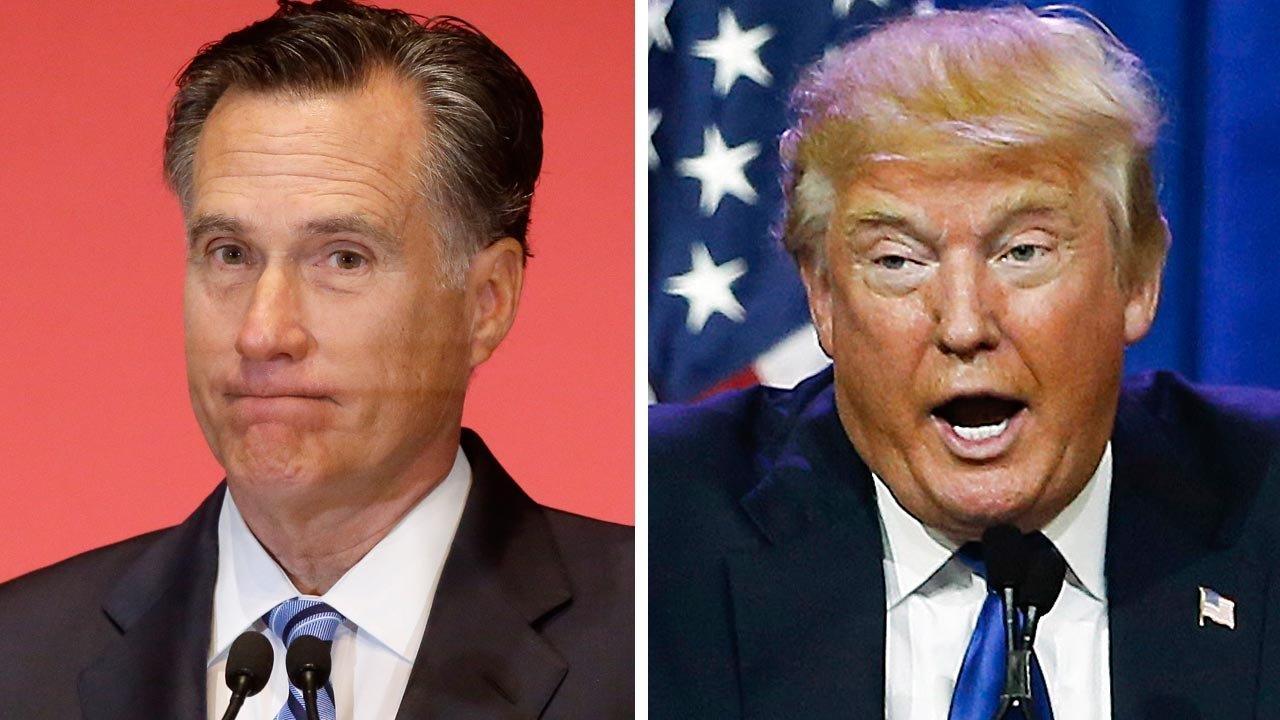 'Failed' Romney vs. 'phony' Trump tearing apart GOP