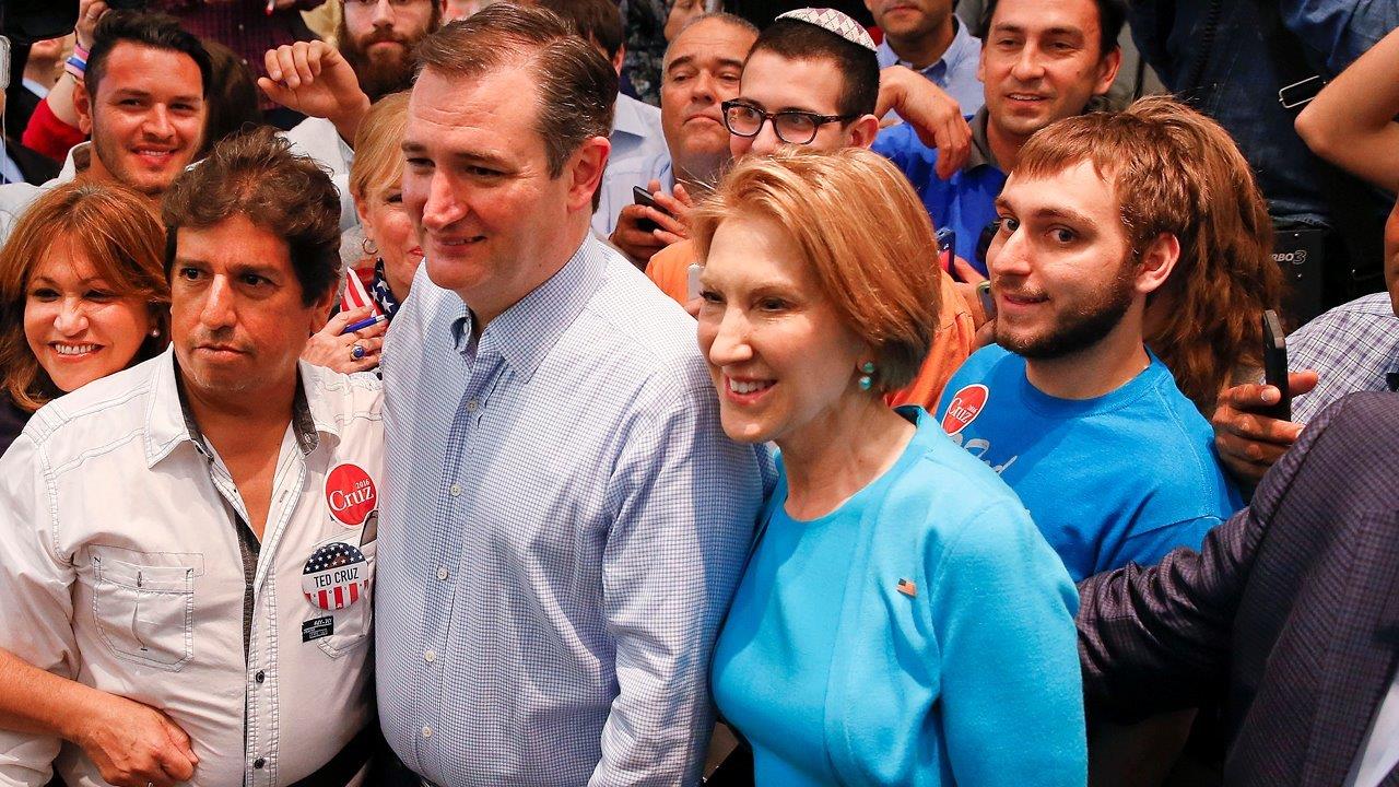Carly Fiorina endorses Ted Cruz for the presidency