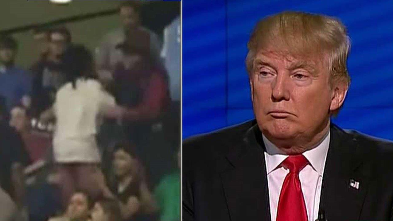 Trump challenged over violent behavior at campaign rallies