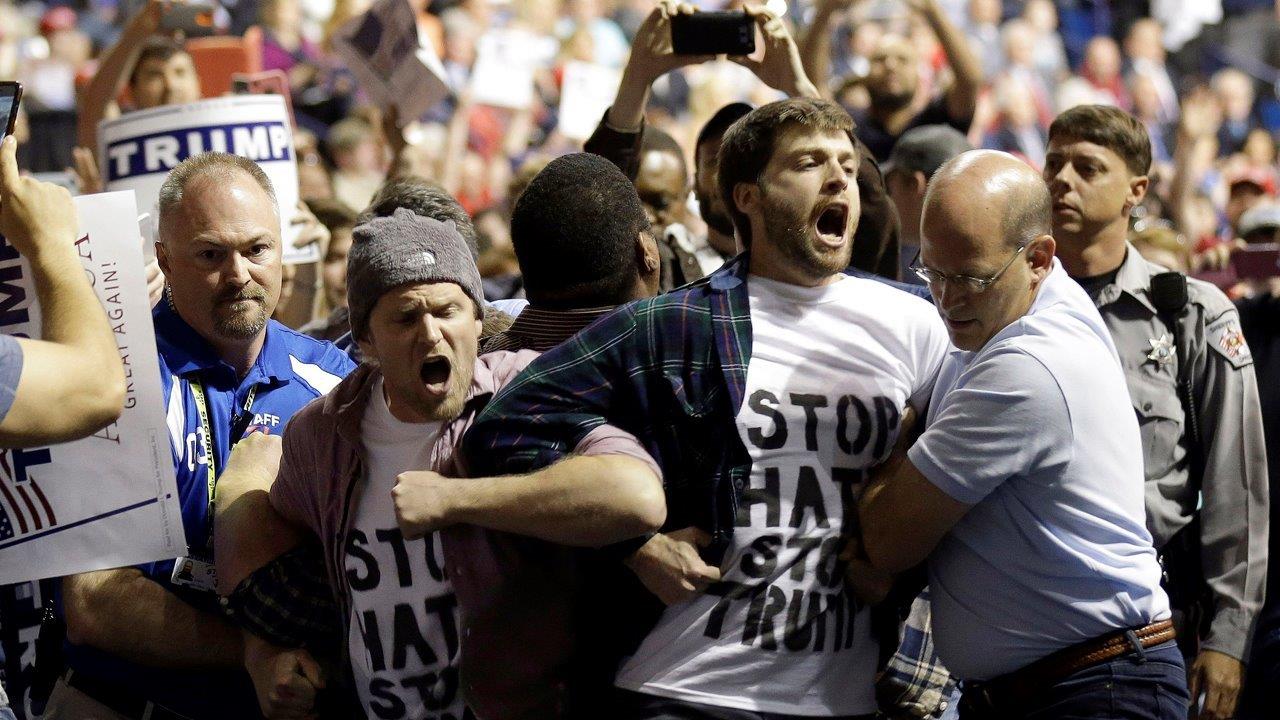 Donald Trump under fire for violence at his rallies