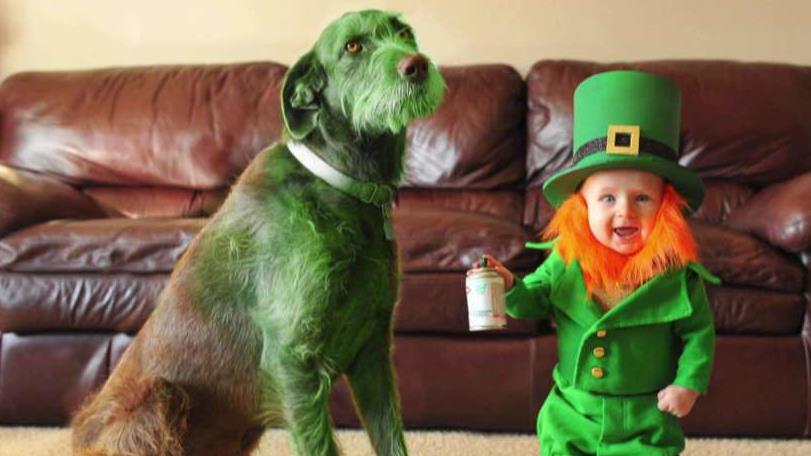 Dad turns 6-month-old into adorable 'real-life' leprechaun