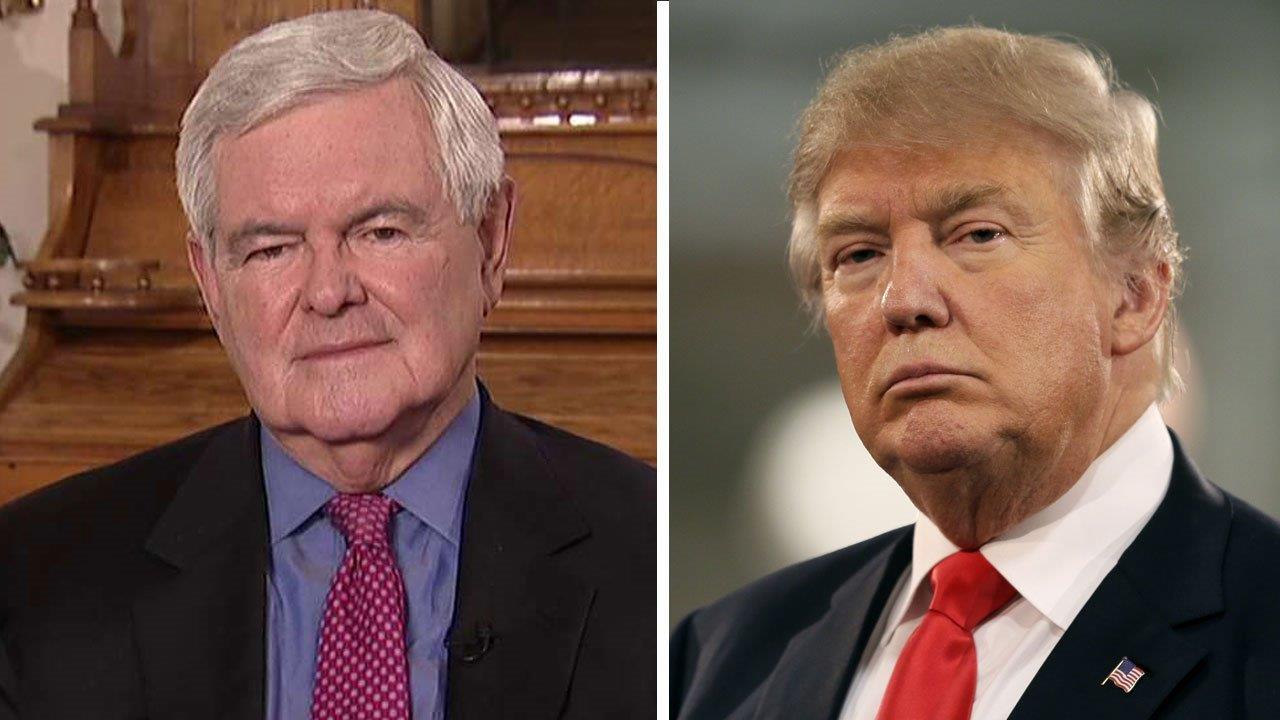 Gingrich calls on media to 'get off this Trump bashing'