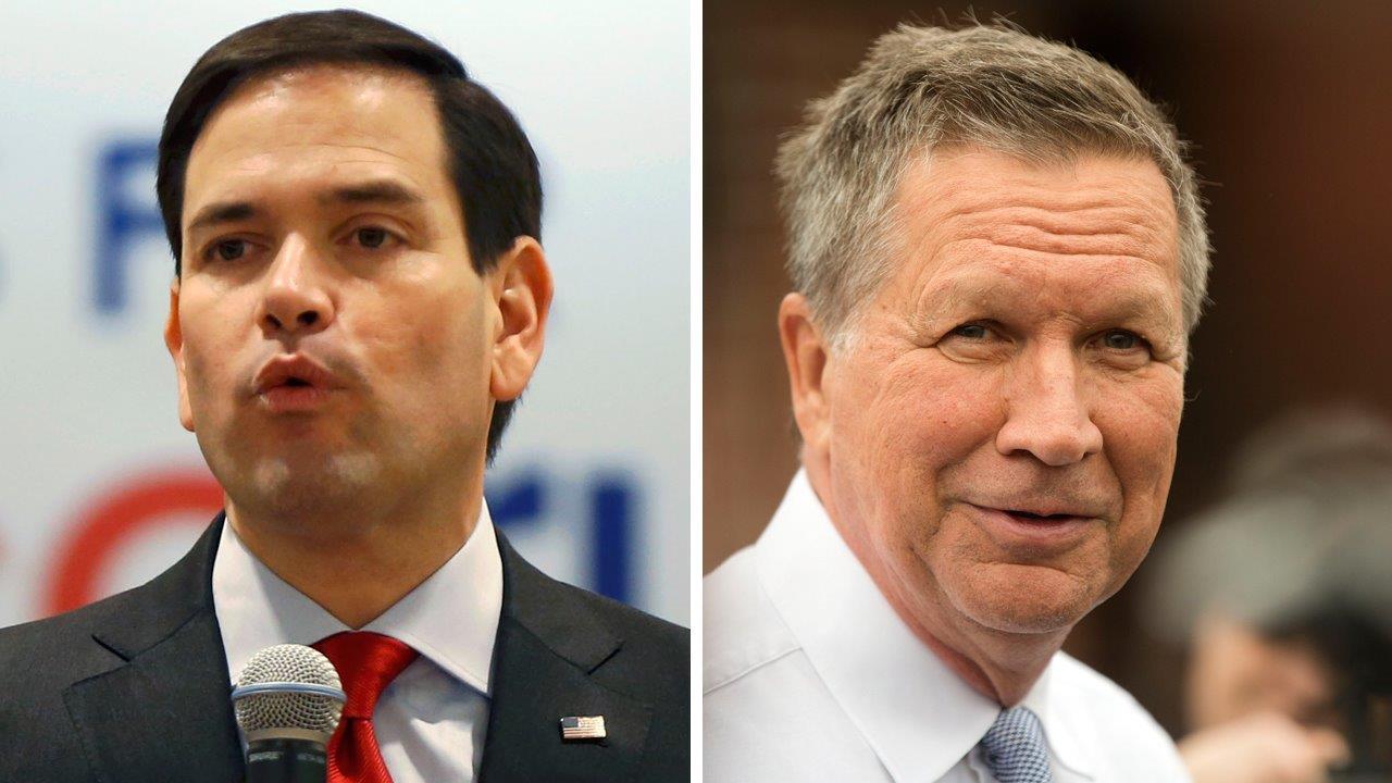 Polls find Kasich, Rubio moving in opposite directions