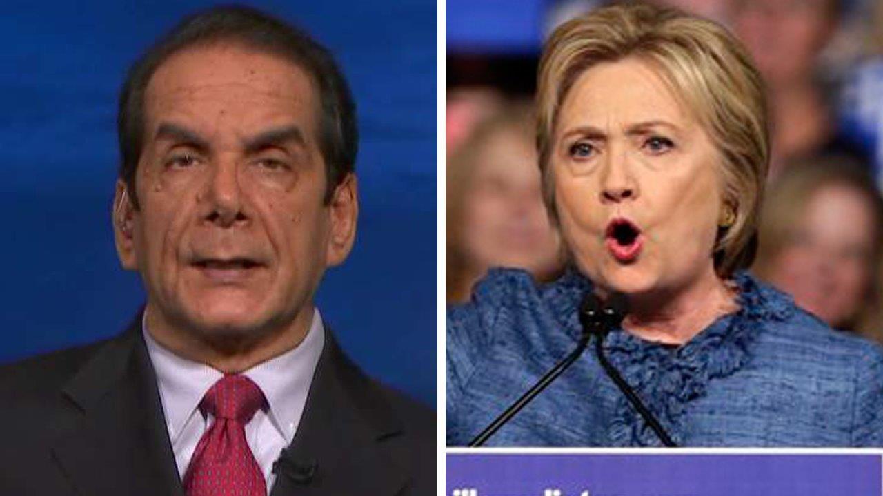 Krauthammer: Only acts of God, FBI can stop Clinton now