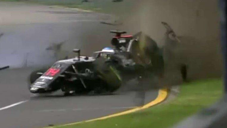 Formula 1 driver in massive crash
